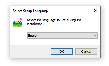 Installer Language Selection Dialog